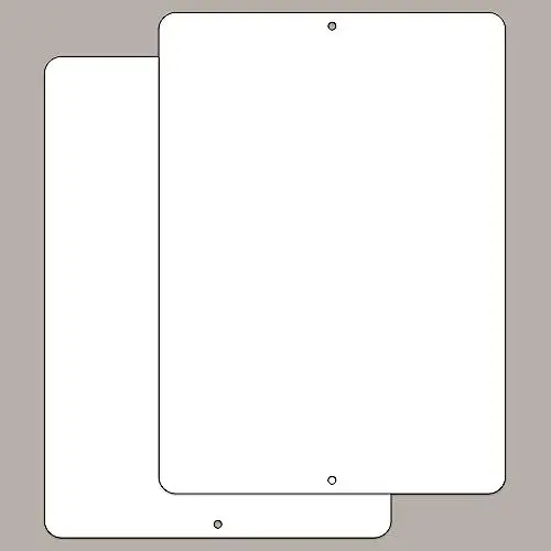 Produktbild: Ashoaza 2 Aluminium Whiteboard Set, trocken abwischbar, 25,4 X 17,8 cm, ideal für Lehrer, Studenten, Kinder, Klassenzimmer, wiederverwendbar, langlebig, tragbar, einseitiges Whiteboard