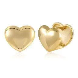 Produktbild: ASH'S CHOICE Creolen Gold Herz Ohrringe Kleine Damen, Silber 925 Ohrringe Herz Liebe 14K Gold Creolen Klobig Knorpel Kreolen Huggie Creolen Kleine Leicht Breit Gold Ohrringe Herzform Damen