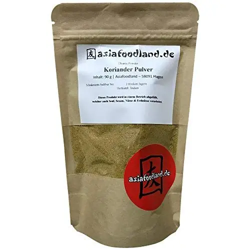 Produktbild: Asiafoodland - Koriander Pulver - Dhania Powder, 1er Pack (1 x 90 g)