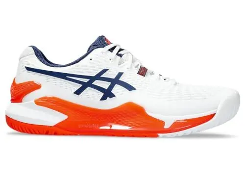 Produktbild: ASICS Herren Gel-Resolution 9 Sneaker, White Blue Expanse, 42 EU