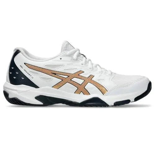 Produktbild: ASICS Damen Gel-Rocket 11 Sneaker, White Pure Gold, 40 EU
