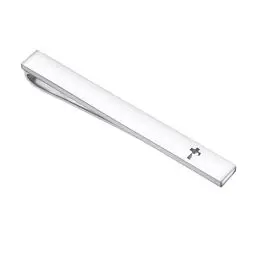Produktbild: Asienice Krawattennadel Silber Kreuzen für Herren Krawattenklammer Business Hochzeit Krawattennadeln Tie Clip für Herren