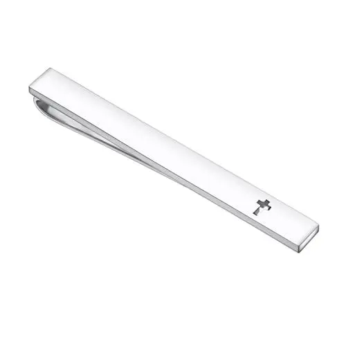 Produktbild: Asienice Krawattennadel Silber Kreuzen für Herren Krawattenklammer Business Hochzeit Krawattennadeln Tie Clip für Herren