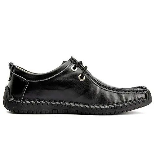 Produktbild: Asifn Herren Loafers Casual Leder Kleid Schuhe Driving Penny Boot Mokassins Flats Oxford Hausschuhe Walking（45 EU,Schwarz