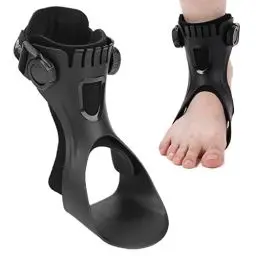 Produktbild: Asixxsix AFO Drop Foot Brace, Leichte Knöchel-Fuß-Orthese-Stützorthese für Männer und Frauen, für Hemiplegie-Schlaganfall-Schuhe, Gehfußstabilisator, Verbesserung des Gehgangs (Rechter Fuß L)