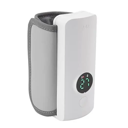 Produktbild: Asixxsix Babyflaschenwärmer, Tragbarer, Wiederaufladbarer, Kabelloser Milchflaschen-thermowärmer Mit LCD-Display, Genaue Temperaturregelung, Einstellbarer Reise-muttermilchwärmer Für Unterwegs