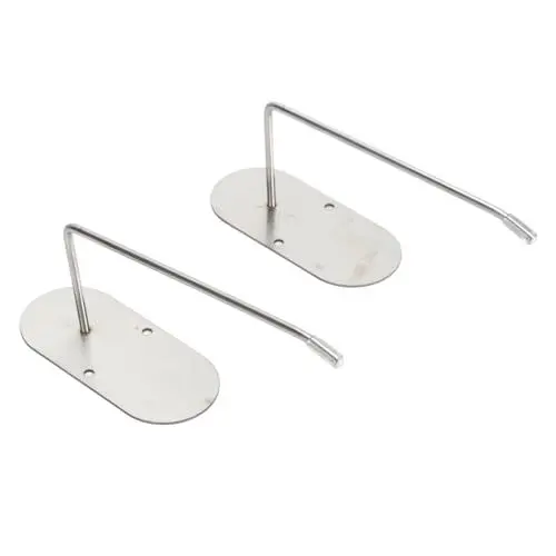 Produktbild: Asixxsix Becherdeckel-Haken, Platzsparend, Universell, Edelstahl, 2 Installationsoptionen, Drehbarer Haken, Bohrbecher-Deckel-Organizer mit Selbstklebender Halterung für die Küche