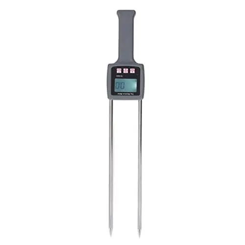 Produktbild: Asixxsix Hay Feuchtigkeitsmesser, Tragbarer Heu-Feuchtigkeitsmesser mit Digitaler Anzeige für Getreide, Stroh, Kleie, Futter, Gras, Leymus Chinensis, Kaiser, Bambus, Grasfaser, Feuchtigkeitsmesser