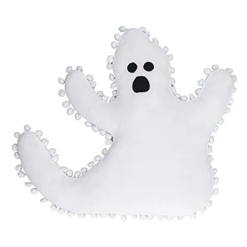 Produktbild: Niedliches Geisterkissen, Plüschkissen in Geisterform, Dekoratives Halloween-Wurfkissen, Weich und Bequem, Bestes für Weihnachten, Halloween, Ostern, Bürokissen