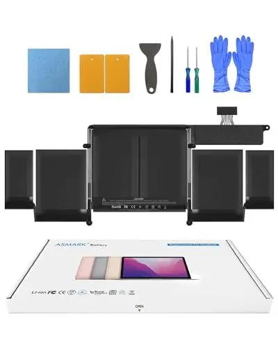 Produktbild: ASMARK MacBook Pro A1502 Akku für 13-Zoll (Anfang 2015, Mitte 2014, Ende 2013) Retina Batterie A1493/1582 Laptop Battery