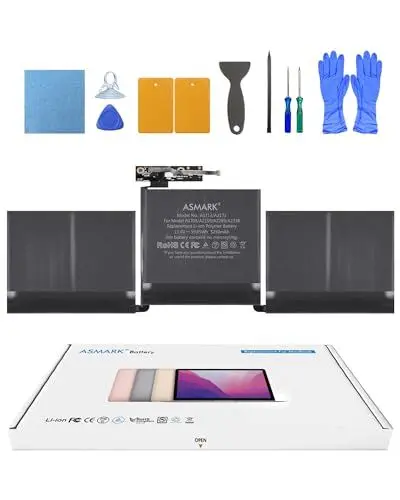 Produktbild: ASMARK MacBook Pro A1708 Akku für 13-Zoll A1708(2016,2017) A2159(2019) A2289(2020) A2338(2020,2022) Batterie A2171/A1713 Laptop Battery