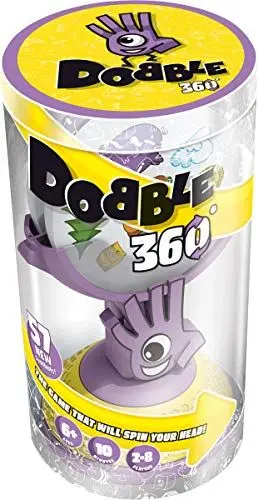 Produktbild: Asmodee , Dobble 360, Card Game, Ages 6+, 2-8 Players, 15 Minutes Playing Time
