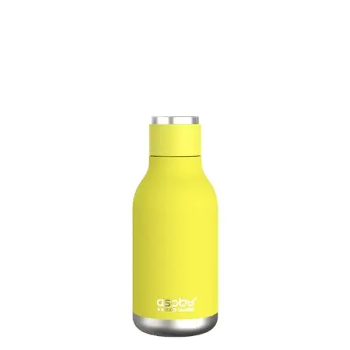 Produktbild: ASOBU Isolierte und doppelwandige Edelstahl-Flasche, 473 ml, von Asobu (Lime), Urban Water Bottle