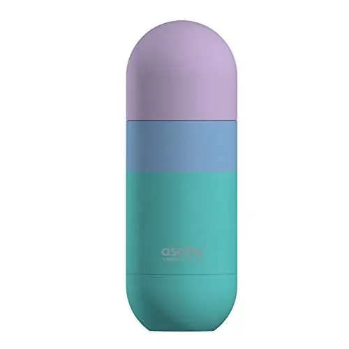 Produktbild: ASOBU - ORB - Edelstahl Isolierflasche mit Trinkbecher Pastell Aquamarin SBV30 pastel teal Divers, Medium