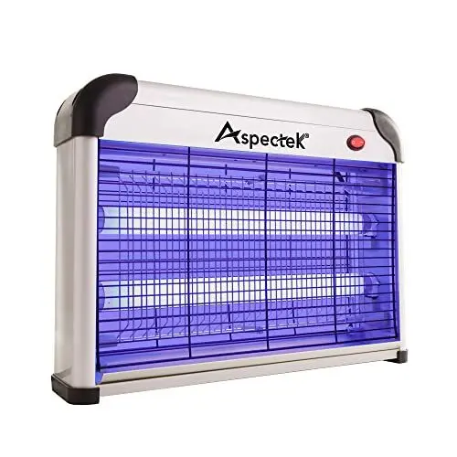 Produktbild: Aspectek 20W uv Lampe Elektrischer Insektenvernichter, elektrische mückenfalle und Fliegenfänger für den Innenbereich, Wirksam gegen Fliegende Insekten, insektenfalle elektrisch, mückenlampe