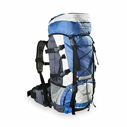 Produktbild: AspenSport AB04Y04 Trekking Rucksack 65L | Ergonomische Passform | 3 Größen verstellbar | strapazierfähig | wasserabweisend, 80 x 40 x 25 cm