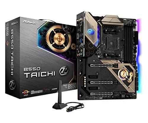 Produktbild: ASRock B550 Taichi unterstützt AMD AM4 Ryzen/Future AMD Ryzen Prozessoren Motherboard