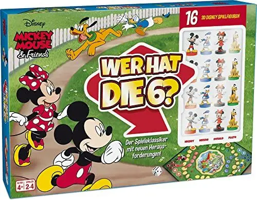 Produktbild: ASS Altenburger 22501060 Micky Maus Mickey Mouse & Friends-Wer hat die 6-Der Spieleklassiker mit detailgetreuen 3D Disney Spielfiguren
