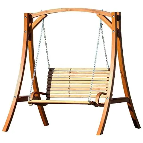 Produktbild: ASS Design Hollywoodschaukel Gartenschaukel Hollywood Schaukel KUREDO-OD aus Holz Lärche