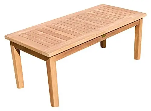Produktbild: ASS Teak Sofa Tisch Holztisch Beistelltisch Gartentisch Kaffeetisch Garten Tisch 110x50cm JAV-Coco Holz von