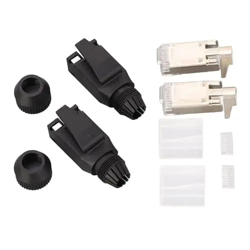 Produktbild: Assembly Typ RJ45 -Stecker Cat5e, 10 Set -Anschlusskit Assembly Typ RJ45 -Stecker, 8 Cat5e Cat6 Industrial Ethernet Modular, CAT 5E -Kabel