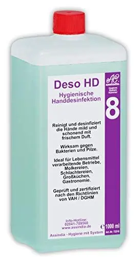 Produktbild: Assindia Deso HD Desinfizierender Handreiniger 1000ml