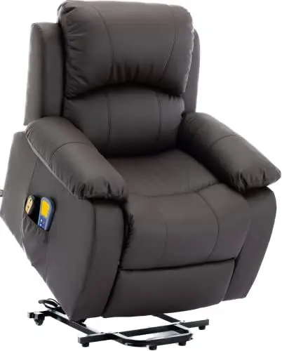 Produktbild: ASTAN HOGAR Ramón AH-AR30930CH Relaxsessel mit Selbsthilfefunktion (elektrische Liege, Massage und Therapie, Modell Ramón AH-AR30930CH, Schokolade)