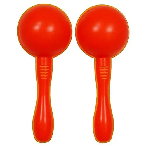 Produktbild: A-Star Plastic Maracas Red Pair – 16 cm Shaker-Rassel, Percussion-Rhythmus-Instrument