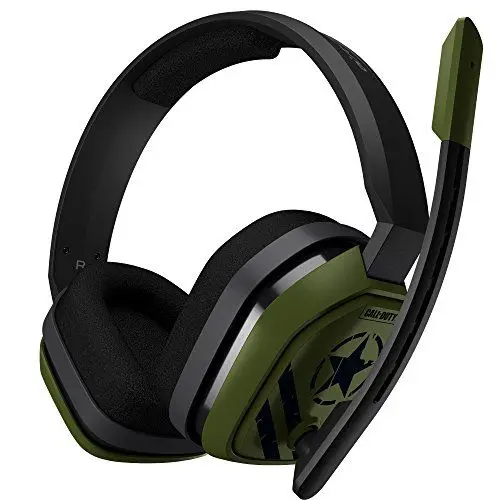 Produktbild: ASTRO Gaming A10 Gaming-Headset mit Kabel, Call of Duty Edition, Leicht & Robust, ASTRO Audio, Dolby ATMOS, 3,5mm Anschluss, Kompatibel mit Xbox Series X|S|One, PS5, PS4, PC, Mac uvm - Schwarz/Grün