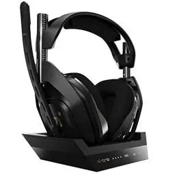 Produktbild: ASTRO Gaming A50, Wireless Gaming-Headset mit Ladestation, Dolby Audio, Game/Voice Balance Control, 2,4 GHz Kabellos, 9m Reichweite, für Xbox Series X|S, Xbox One, PC, Mac - Schwarz/Gold