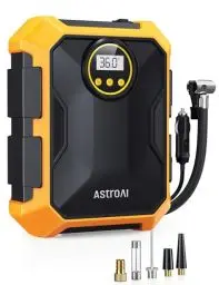 Produktbild: AstroAI Kompressor 12V für Auto Tragbarer Kompressor Auto 100PSI DC mit LED-Licht Echtzeit-Digitalbildschirm für Auto, Fahrrader, Motorrad, Ball, Luftkissen usw. Geschenke für Männer