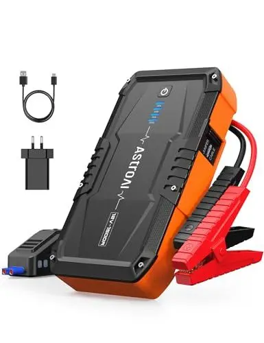 Produktbild: AstroAI S8 Starthilfe Powerbank, 1500A Auto Starthilfe Powerbank, 12V Tragbare Starthilfe, Batterie Booster, für bis zu 6,0 L Benzin & 3.0L Diesel