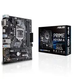 Produktbild: ASUS 90MB0Z10-M0EAYC Prime H310M-A R2.0/CSM Mainboard Sockel (PC) Intel 1151v2 Formfaktor (Details) Micro-ATX Main