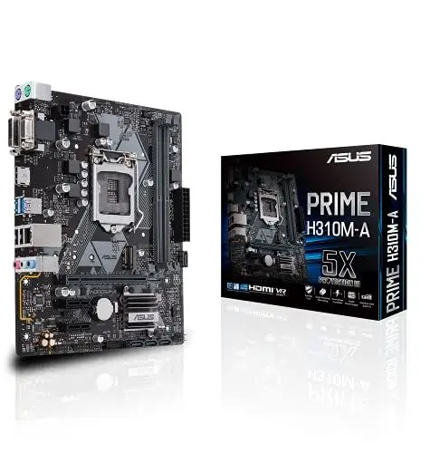 Produktbild: ASUS 90MB0Z10-M0EAYC Prime H310M-A R2.0/CSM Mainboard Sockel (PC) Intel 1151v2 Formfaktor (Details) Micro-ATX Main