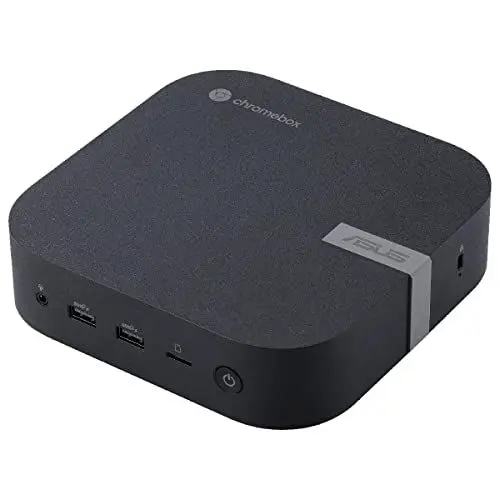 Produktbild: ASUS Mini PC CHROMEBOX5-SC002UN mit Intel Celeron 7305 – Kompakter Desktop-PC für Schule & Büro – 4GB RAM, 128GB SSD, WiFi 6E, Chrome OS