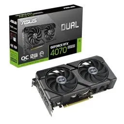 Produktbild: ASUS Dual GeForce RTX 4070 SUPER EVO OC Edition 12GB GDDR6X Gaming Grafikkarte (Nvidia RTX4070 SUPER DLSS 3, PCIe 4.0, 1x HDMI 2.1a, 3x DisplayPort 1.4a, DUAL-RTX4070S-O12G-EVO)