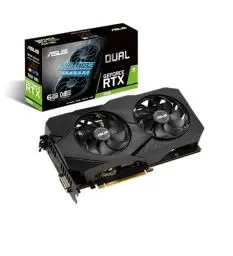 Produktbild: ASUS Dual Nvidia GeForce RTX 2060 6GB EVO Gaming Grafikkarte (GDDR6 Speicher, PCIe 3.0, 1x HDMI 2.0b, 1x DVI, 1x DisplayPort 1.4, DUAL-RTX2060-6G-EVO)