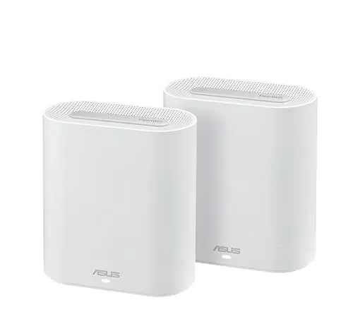 Produktbild: ASUS ExpertWiFi EBM68 2er Set Tri-Band WiFi 6 Mesh WiFi System (bis zu 5 SSIDs, benutzerdefiniertes Gästeportal, 2,5 Gbit/s Port, Netzwerksicherheit auf Enterprise-Niveau, einfache Verwaltungs-App)