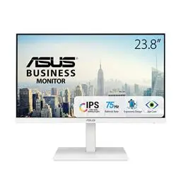 Produktbild: ASUS Eye Care VA24EQSB-W - 24 Zoll Full HD Monitor - Rahmenlos, ergonomisch, Flicker-Free, Blaulichtfilter, Adaptive-Sync - 75 Hz, 16:9 IPS Panel, 1920x1080 - DisplayPort, HDMI, D-Sub, USB Hub
