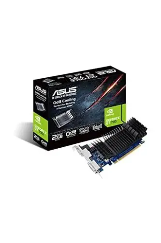 Produktbild: ASUS GeForce GT 730 2GB GDDR5 Low-Profile-Grafikkarte (0dB Passivkühlung, GPU Tweak II, 1x VGA, 1x DVI, 1x HDMI, GT730-SL-2GD5-BRK)