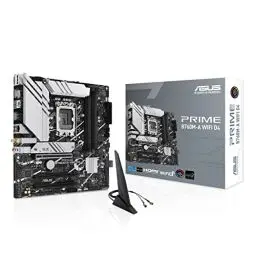 Produktbild: ASUS PRIME B760M-A WIFI D4 Gaming Mainboard Sockel Intel LGA 1700 (Intel B760, mATX, DDR4 Speicher, PCIe 4.0, 2x M.2, WiFi 6, Aura Sync)