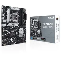 Produktbild: ASUS PRIME B760-PLUS Gaming Mainboard Sockel Intel LGA 1700 (Intel B760, ATX, DDR5 Speicher, PCIe 5.0, 3x PCIe 4.0 M.2, Thunderbolt 4, Aura Sync)