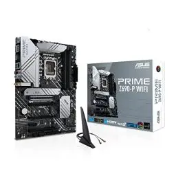 Produktbild: ASUS PRIME Z690-P WIFI Gaming Mainboard Sockel Intel LGA 1700 (Intel Z690, ATX, PCIe 5.0, DDR5-Speicher, 3x M.2, WiFi 6, Thunderbolt 4. Aura Sync)