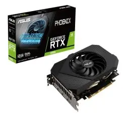 Produktbild: ASUS Phoenix GeForce RTX 3060 12G V2 Gaming Grafikkarte (LHR (Lite Hash Rate), Nvidia RTX3060, 12GB GDDR6 Speicher, PCIe 4.0, HDMI 2.1, DisplayPort 1.4a, 90YV0GB4-M0NA10