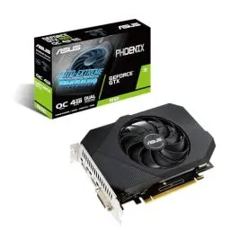 Produktbild: ASUS Phoenix Nvidia GeForce GTX 1650 4GB Power OC Edition Gaming Grafikkarte (GDDR6 Speicher, PCIe 3.0, 1x HDMI 2.0b, 1x DVI, 1x DisplayPort 1.4, PH-GTX1650-O4GD6-P)