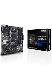 Produktbild: ASUS Prime B550M-K Gaming Mainboard Sockel AM4 (micro ATX, Ryzen, PCIe 4.0, 2x M.2-Steckplätze, SATA 6Gbit/s, USB 3.2 Gen 2 Typ-A)