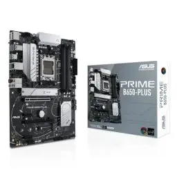 Produktbild: ASUS Prime B650-PLUS Gaming Mainboard Sockel AMD AM5 (Ryzen 7000, ATX, DDR5 Speicher, PCIe 5.0 M.2, 2.5G Ethernet, BIOS Flashback, USB 3.2 Gen 2 Typ-C, Aura Sync)