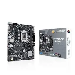 Produktbild: ASUS Prime H610M-E-CSM Mainboard Sockel Intel LGA 1700 (Intel H610, mATX, DDR4 Speicher, PCIe 4.0, 2X M.2, COM Header, RGB Header)