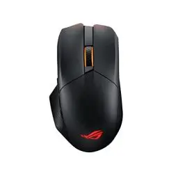 Produktbild: ASUS ROG Chakram X Origin kabellose RGB Gaming Maus (ROG AimPoint-Sensor, 36.000 dpi, Polling-Rate 8000 Hz, RF 2,4 GHz / Bluetooth / kabelgebunden, 11 programmierbare Tasten, Joystick, schwarz)