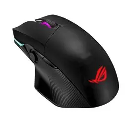 Produktbild: ASUS ROG Chakram kabellose Gaming Maus (2,4 GHz, Bluetooth, kabelgebunden über USB, 16.000 dpi, programmierbarer Joystick, QI Charging)